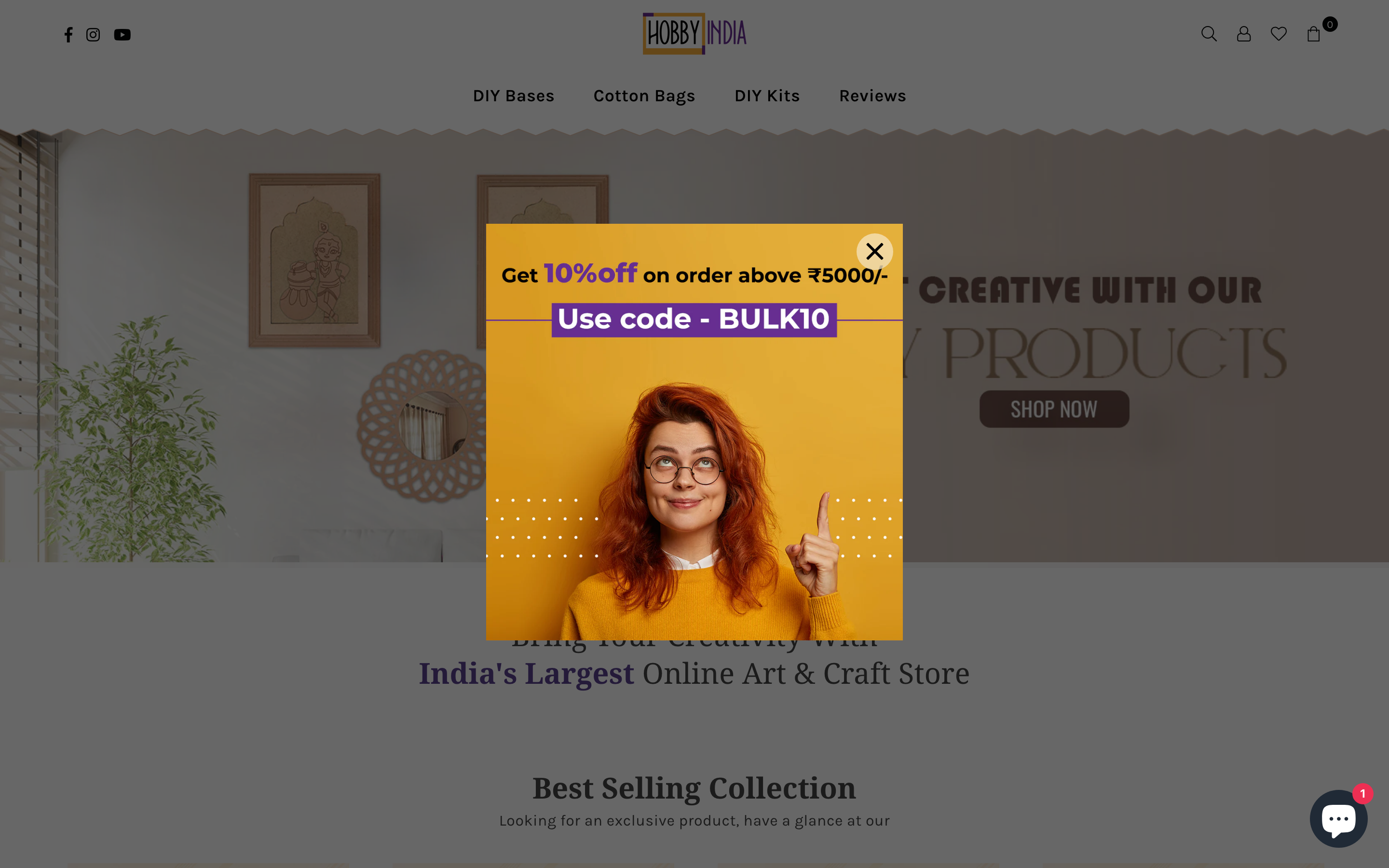 Wood Products hobbyindia.store homepage screenshot