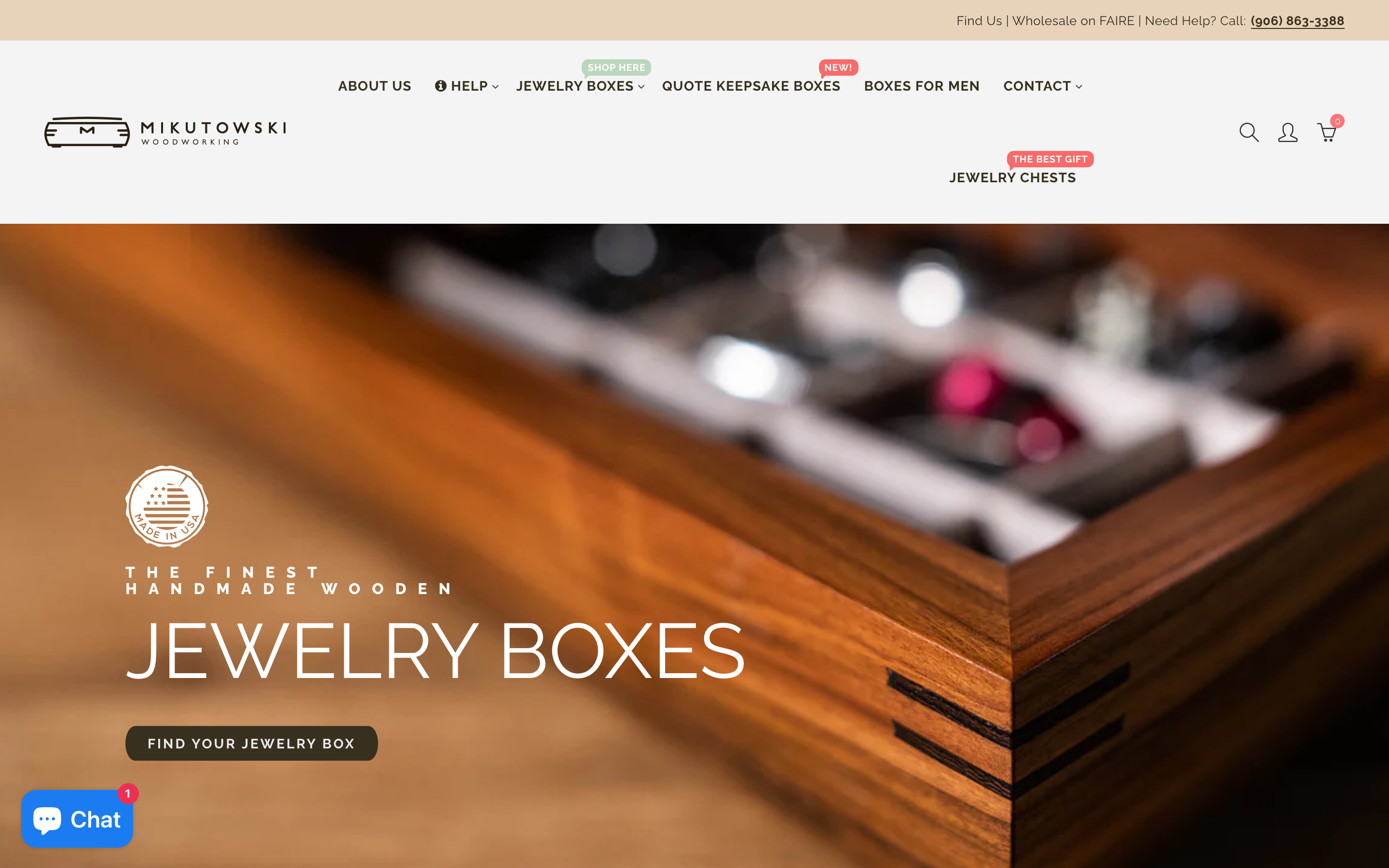 Wood Products mikutowskiwoodworking.com homepage screenshot