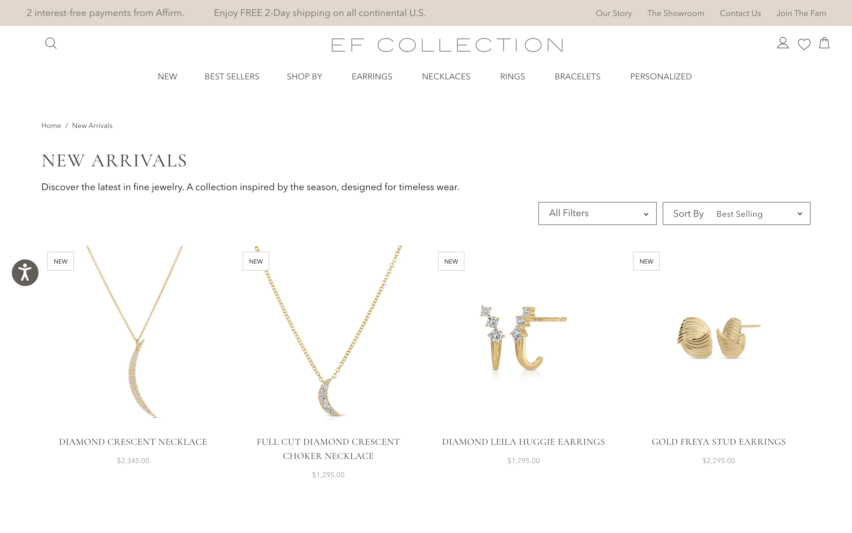 EF Collection diamond earring customizer with gemstone selection and 14k gold settings