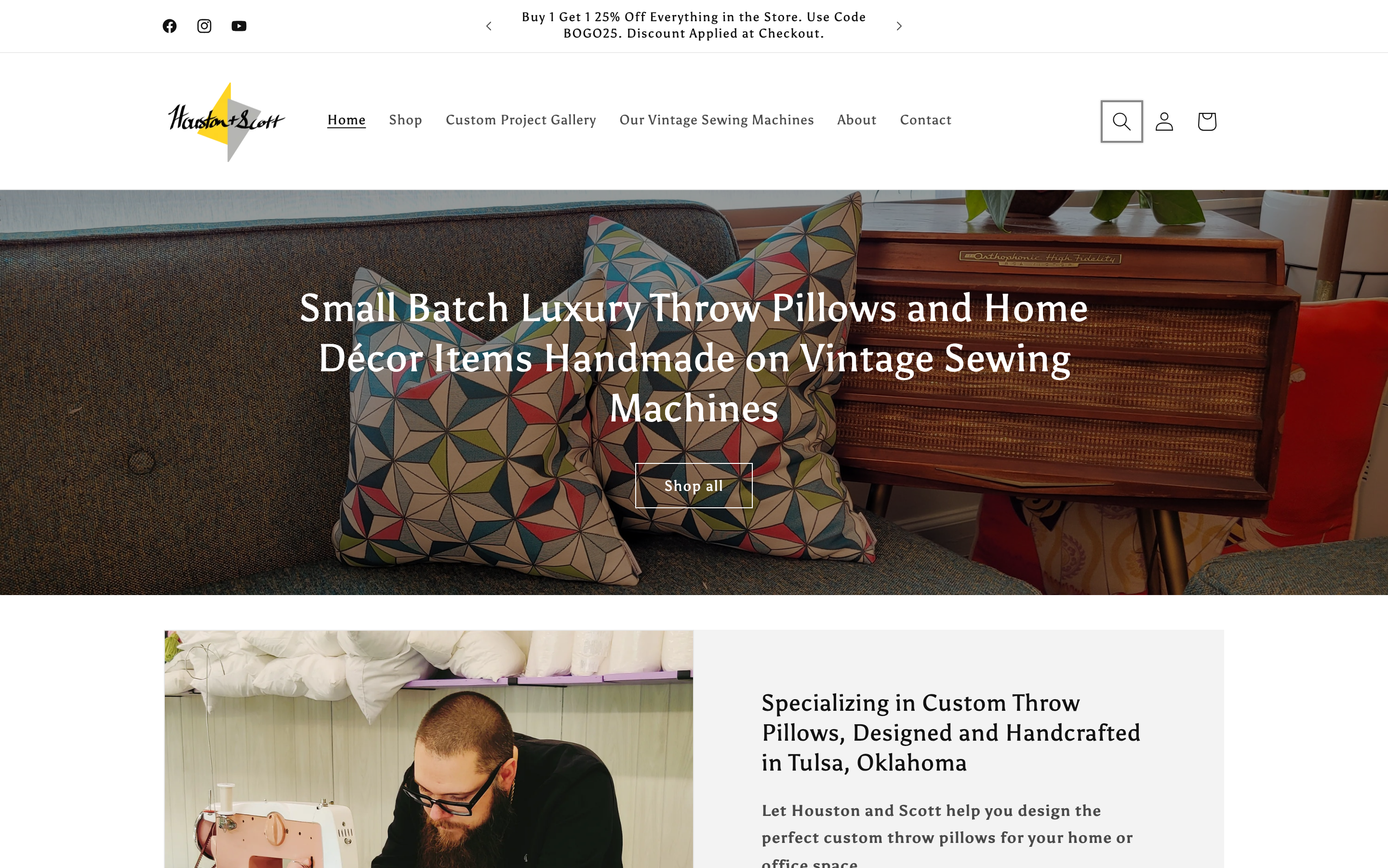 Personalized pillow store interface showing customization options, product previews, and ordering workflow