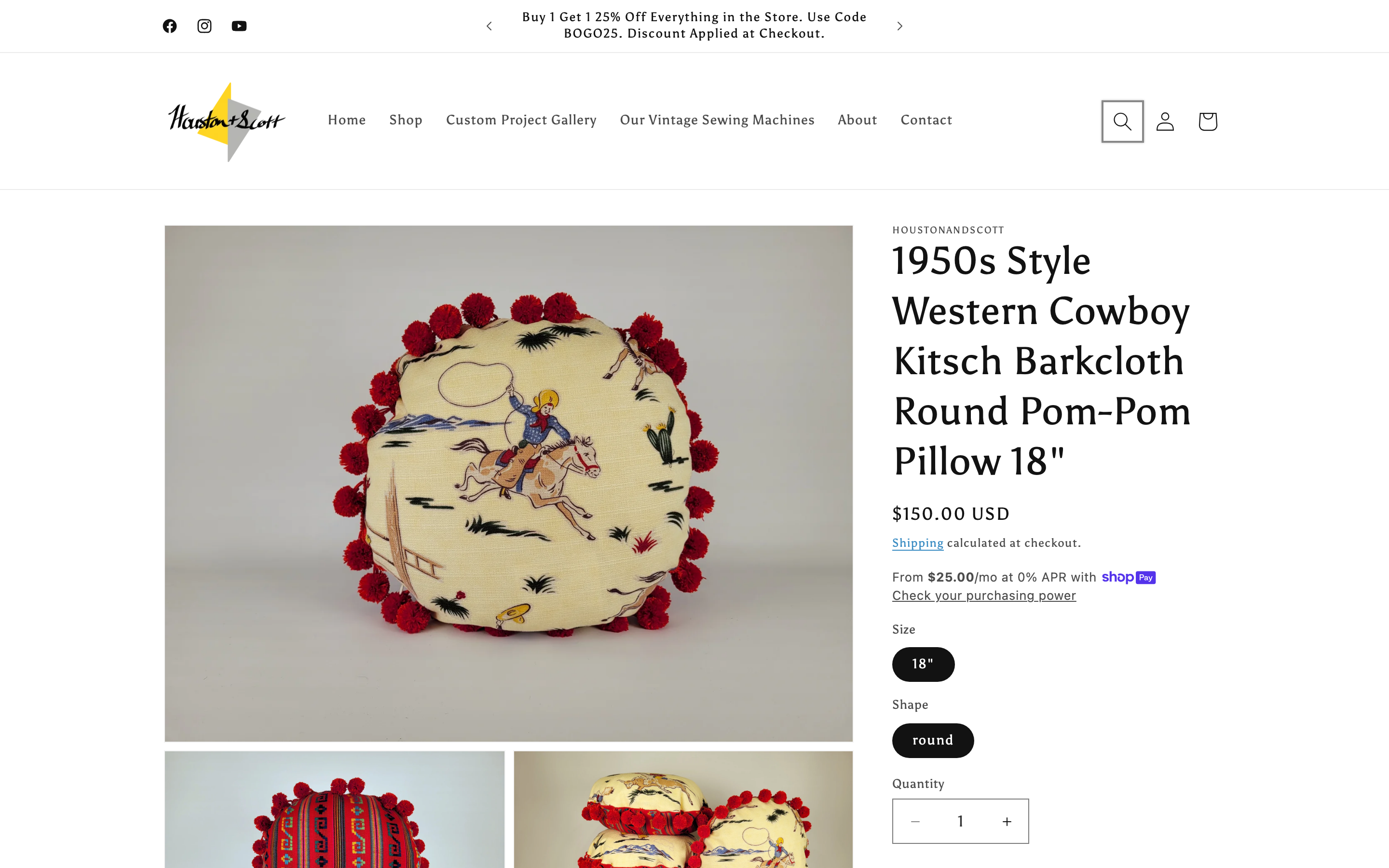 Personalized pillow store interface showing customization options, product previews, and ordering workflow