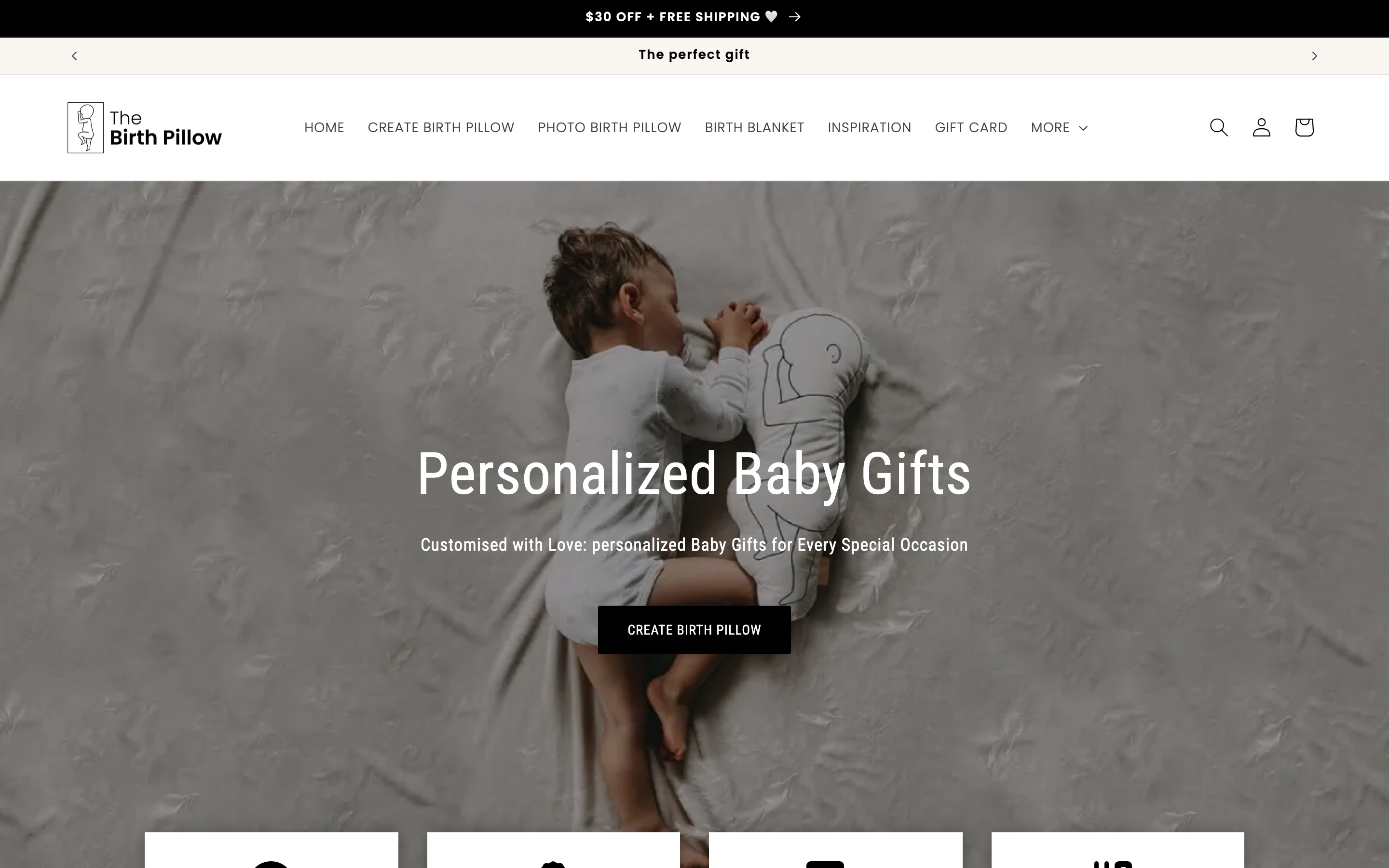 Personalized pillow store interface showing customization options, product previews, and ordering workflow
