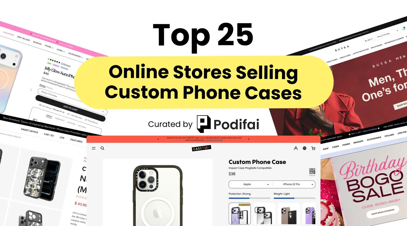 Best Custom Phone Case Shopify Stores 2026