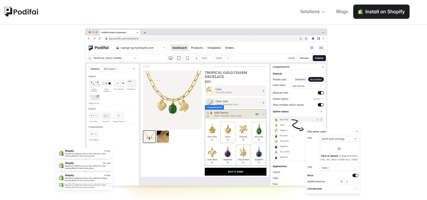 Podifai Product Customizer - Fast No-Code Shopify Product Customizer