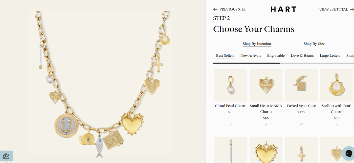 Shophart – Drag-and-Drop Charm Placement