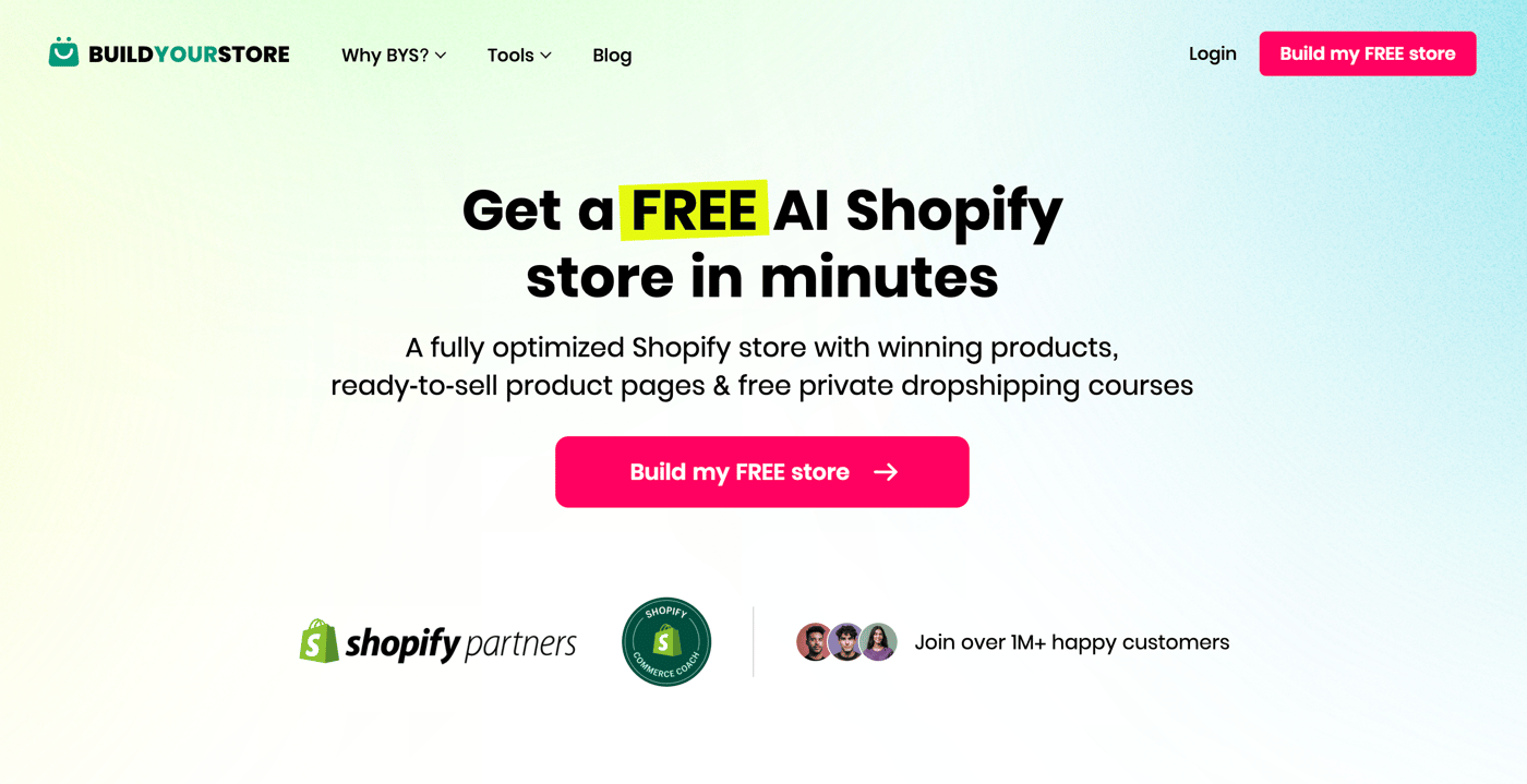 Build Your Store Homepage