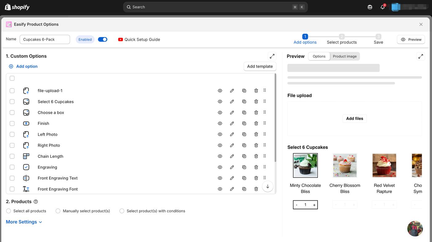 Easify’s UI