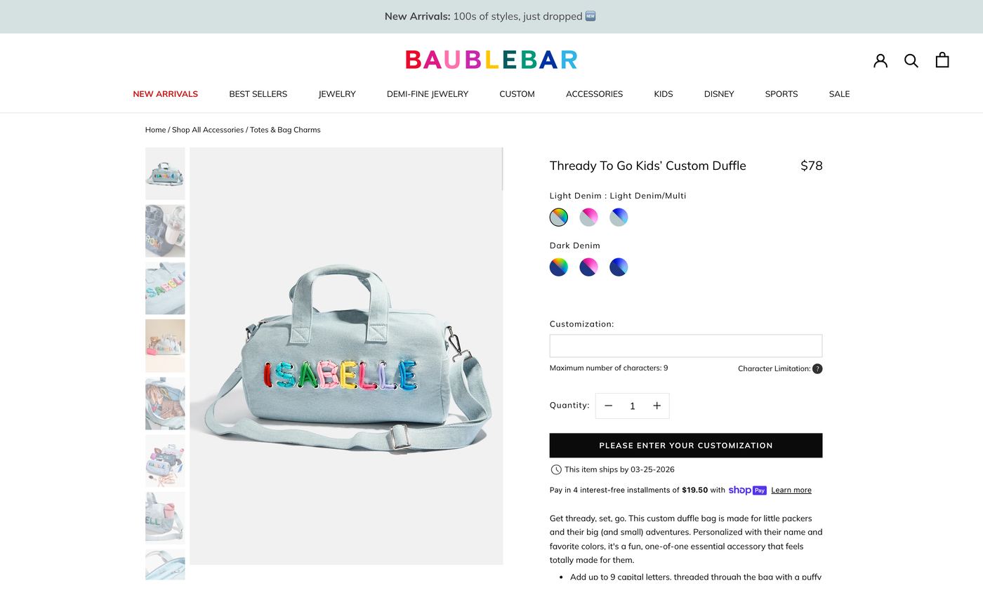 1. BaubleBar — The accessories giant that made blankets personal - Custom blanket product page on Shopify
