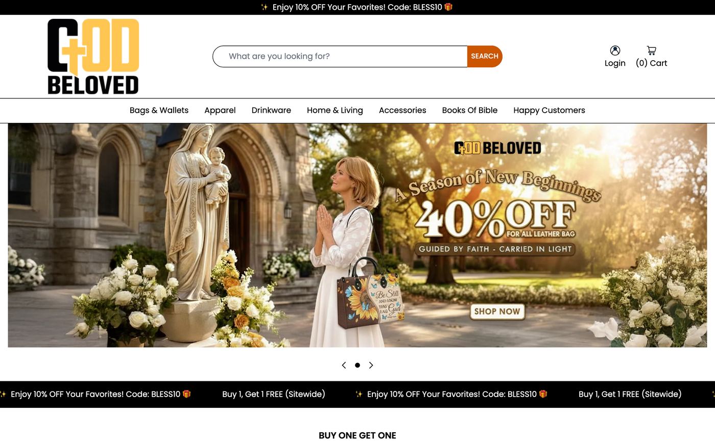 Doormats godbeloved.com homepage screenshot