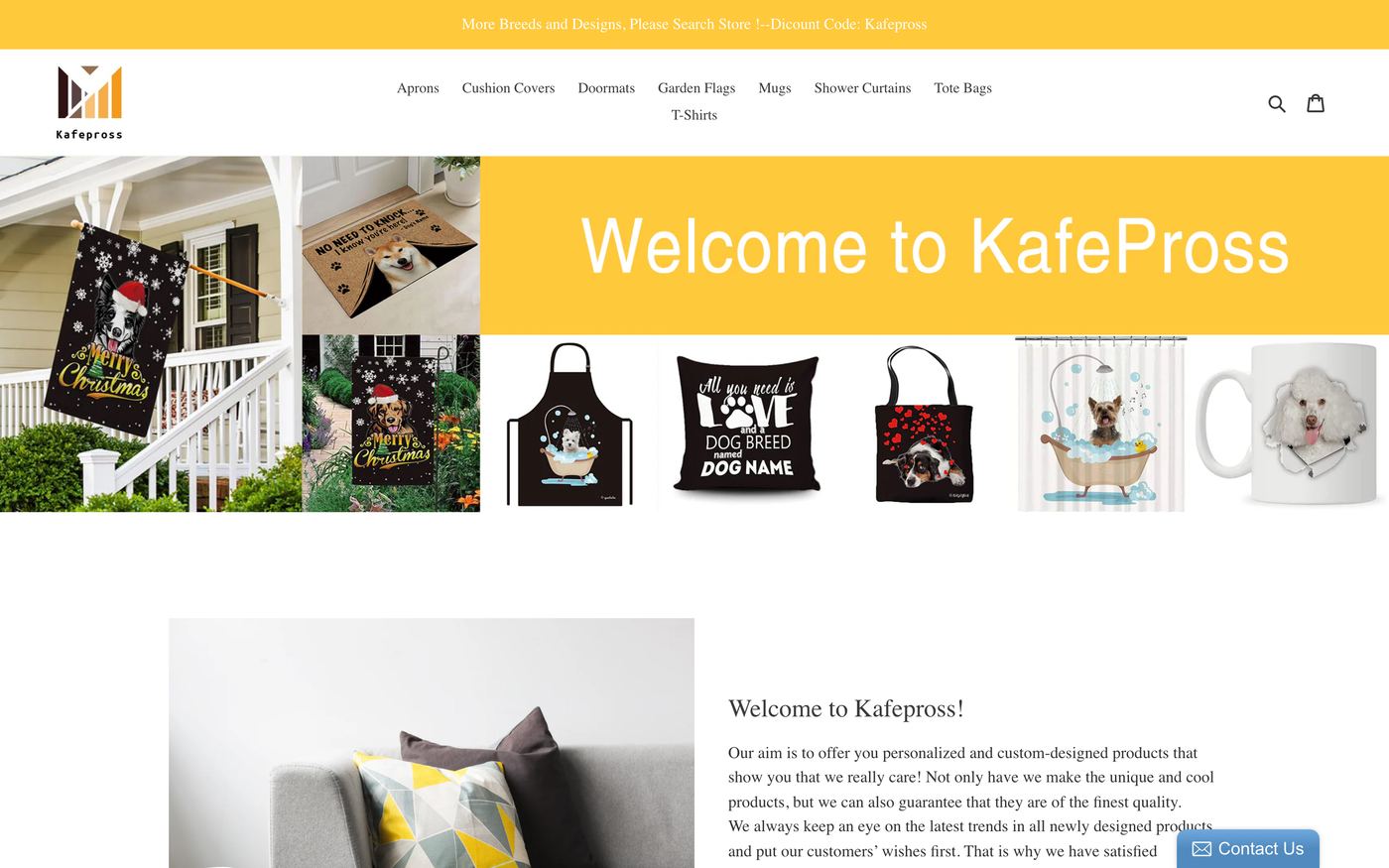 Doormats kafepross.com homepage screenshot