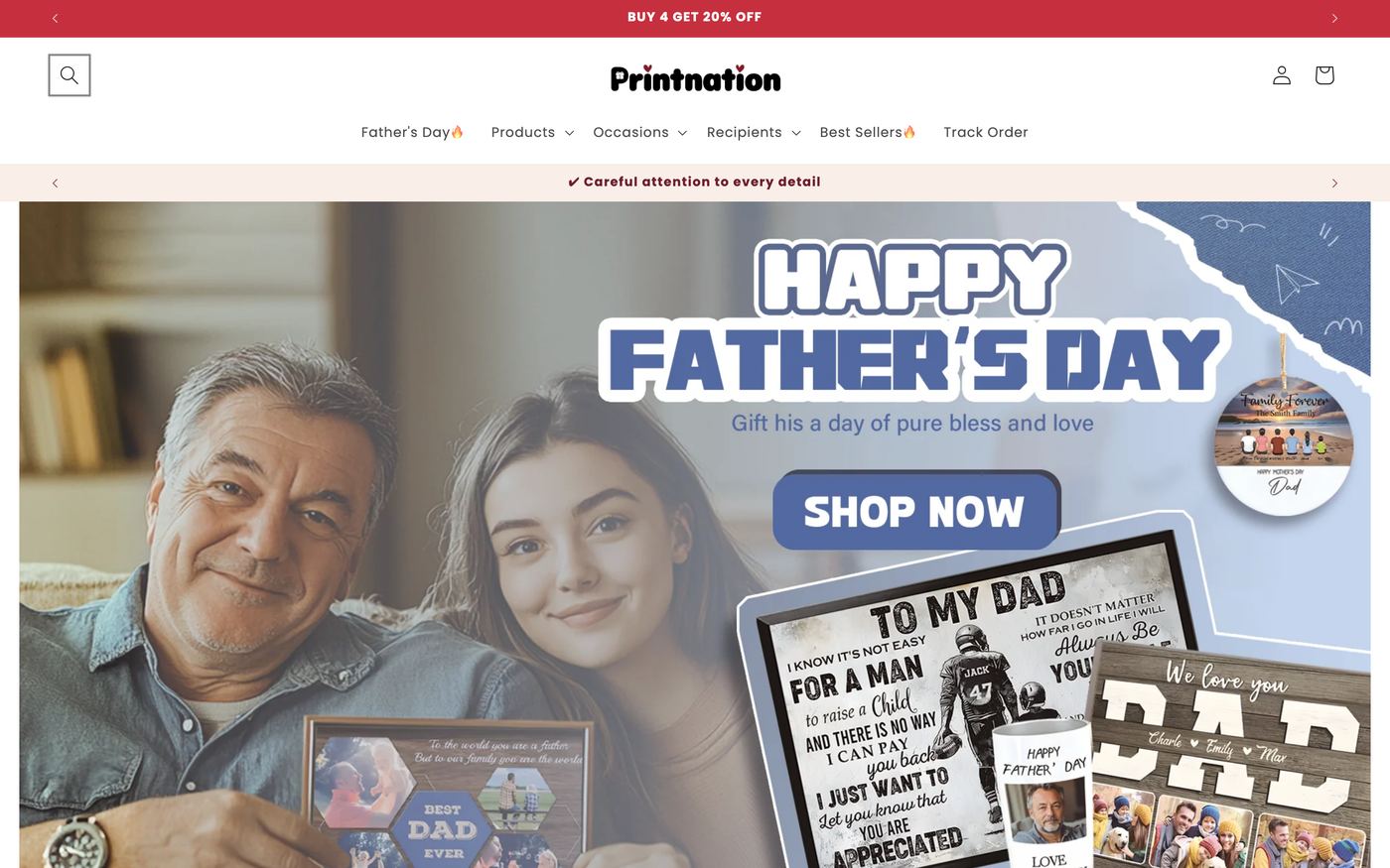 Doormats printnationdirect.com homepage screenshot