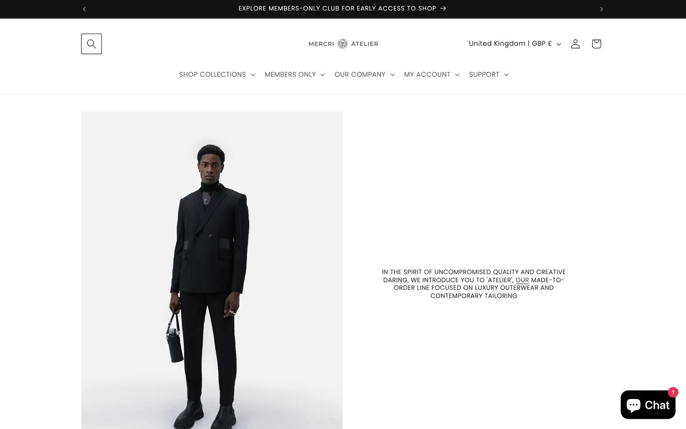 Jackets atelier.mercri.eu homepage screenshot