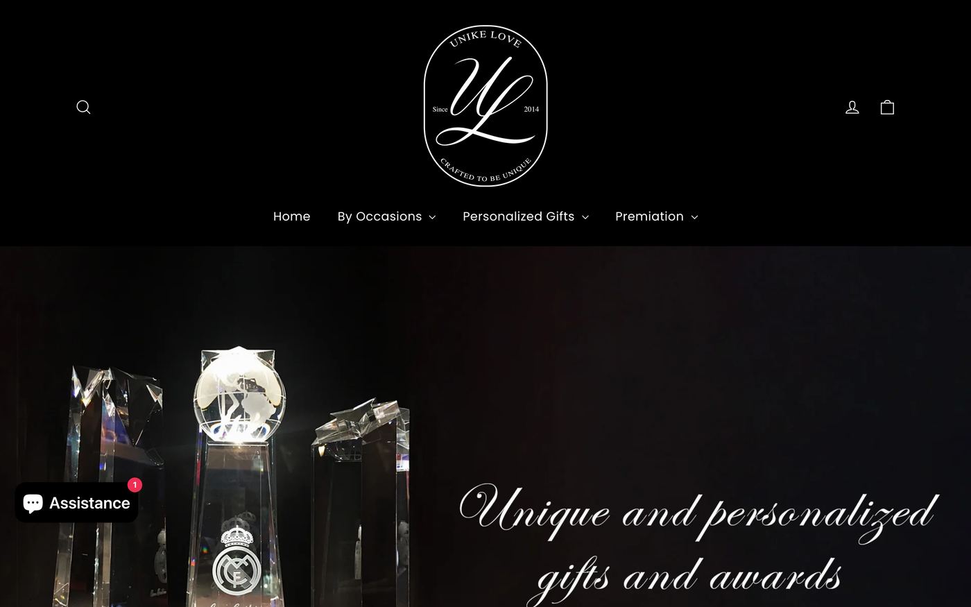 Jackets unikeloveshop.com homepage screenshot