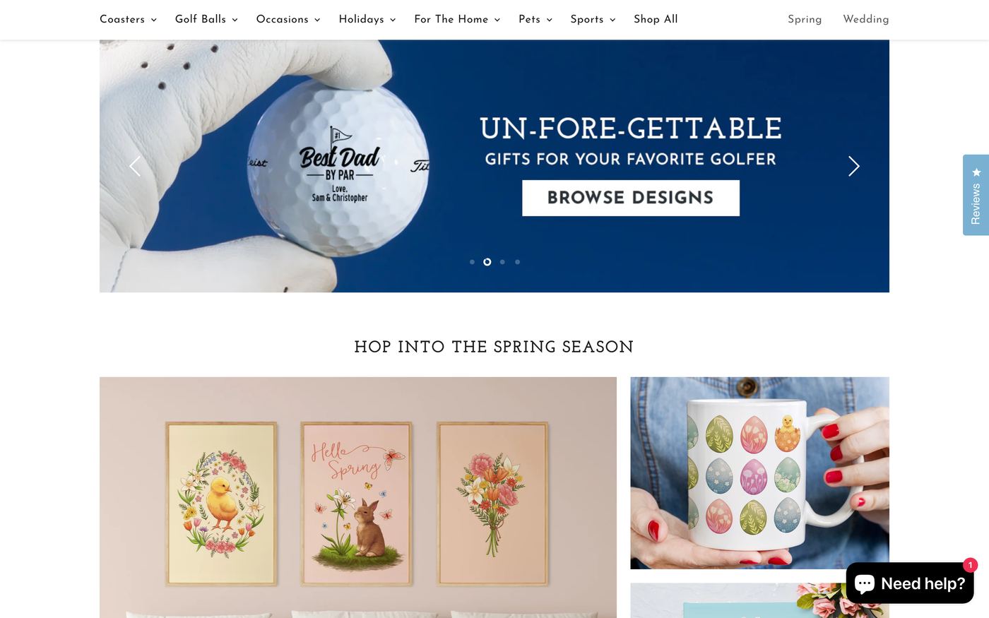 Mugs allcustomgifts.com homepage screenshot
