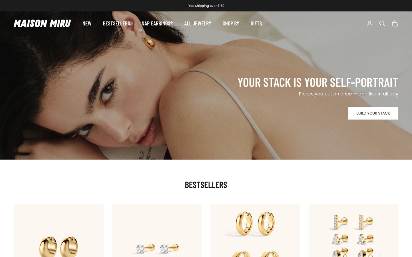 Maison Miru homepage