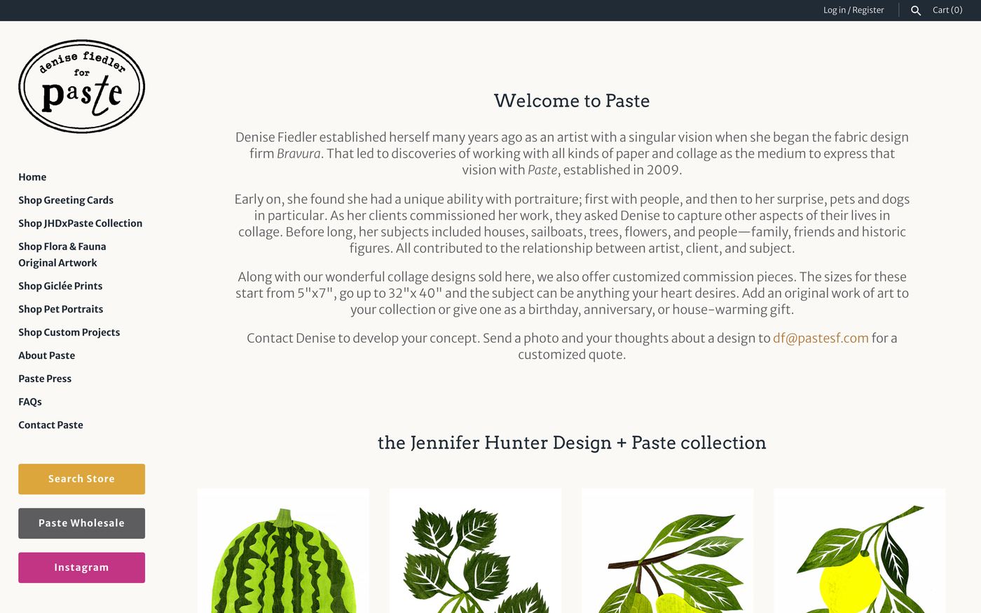 Paste homepage