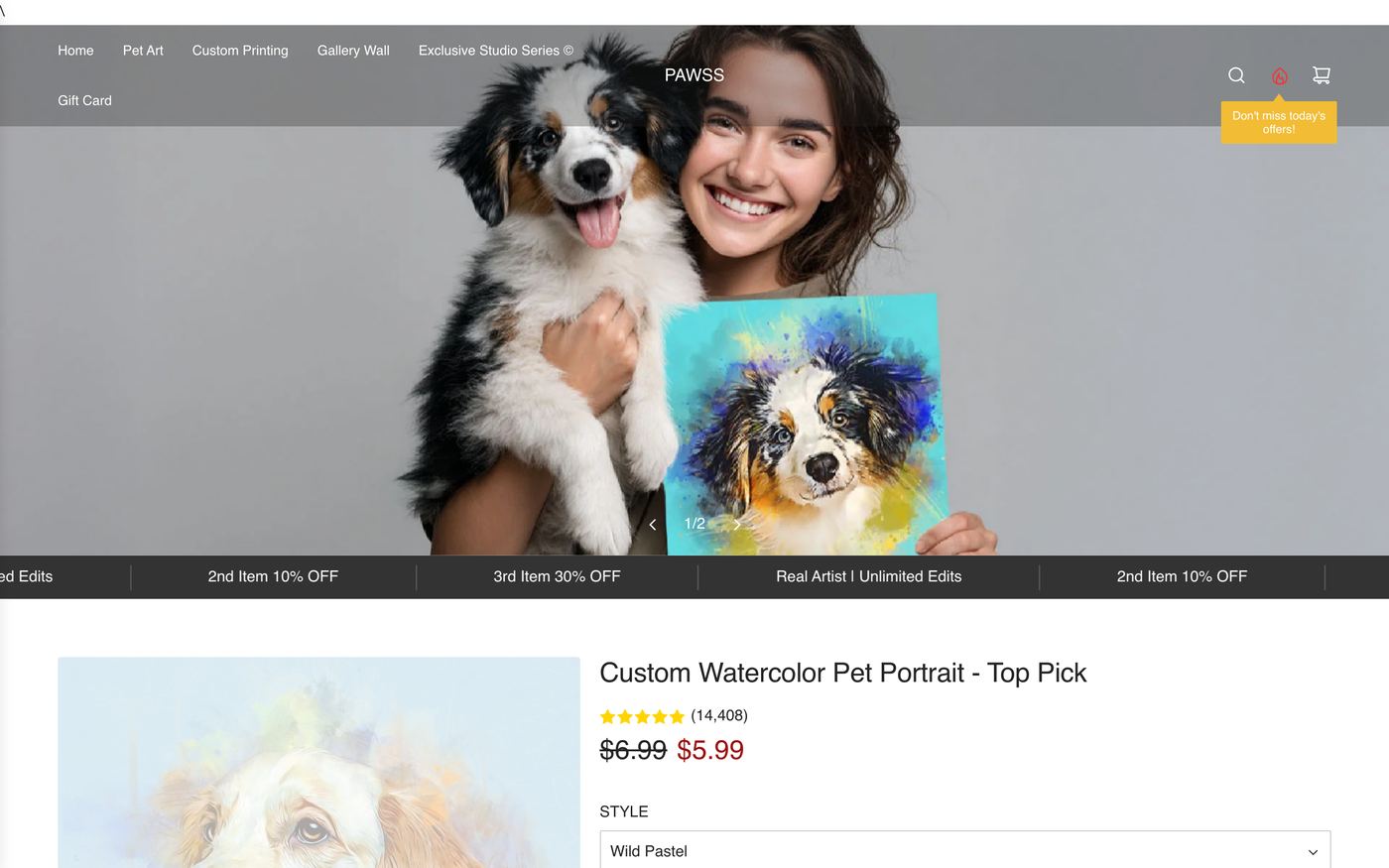 Pawss homepage