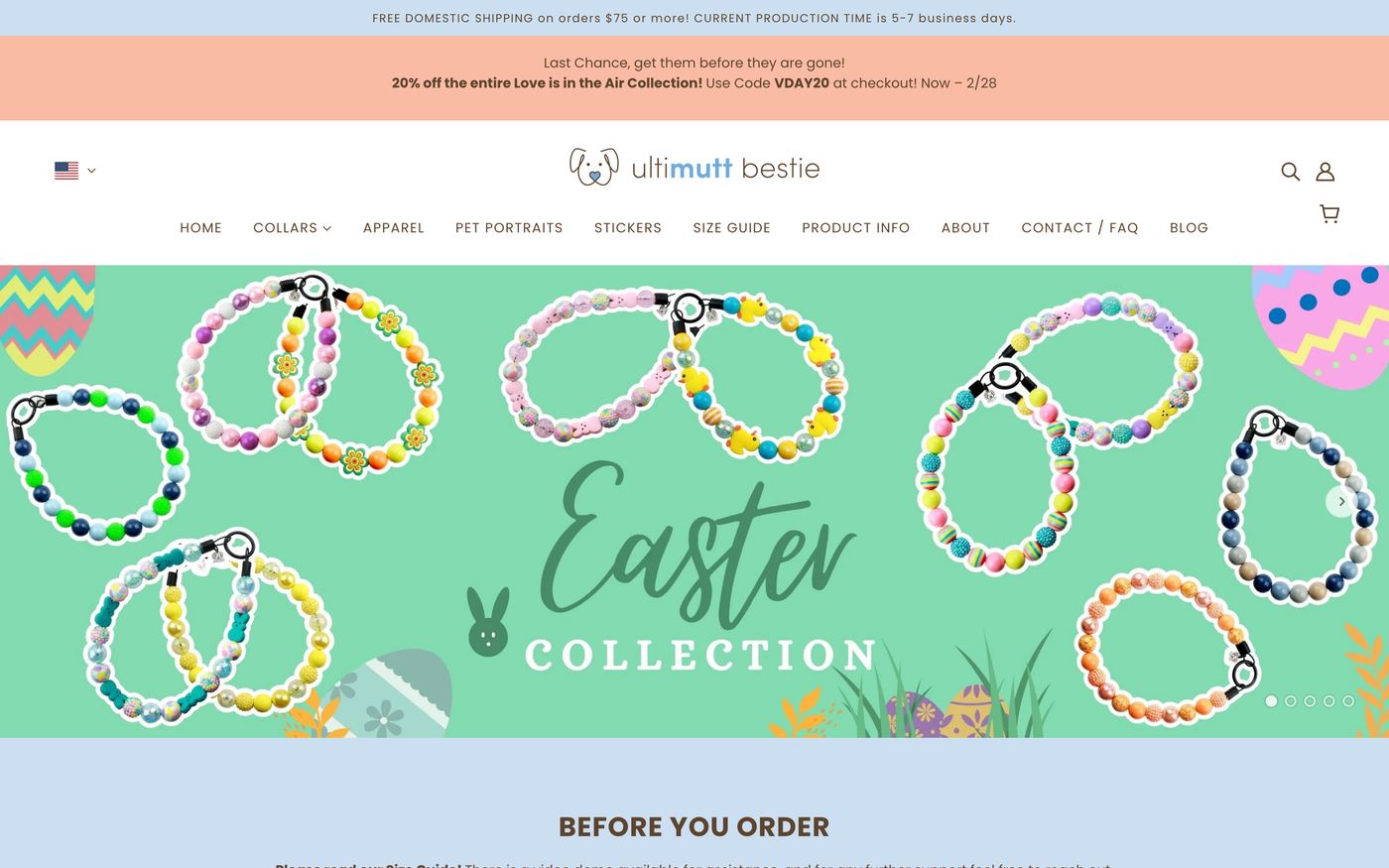 Ultimutt Bestie homepage