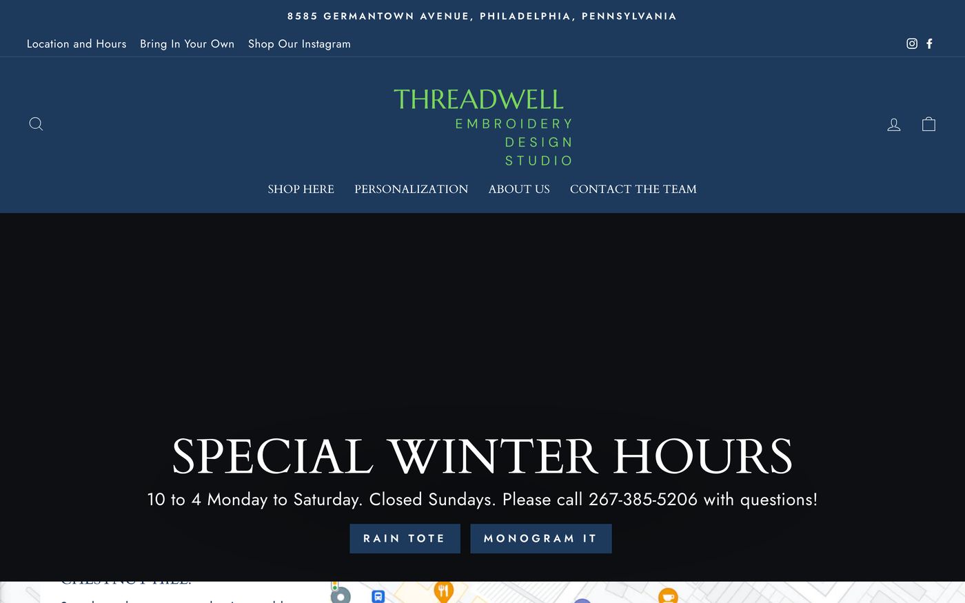 Picture Frames threadwell.net homepage screenshot