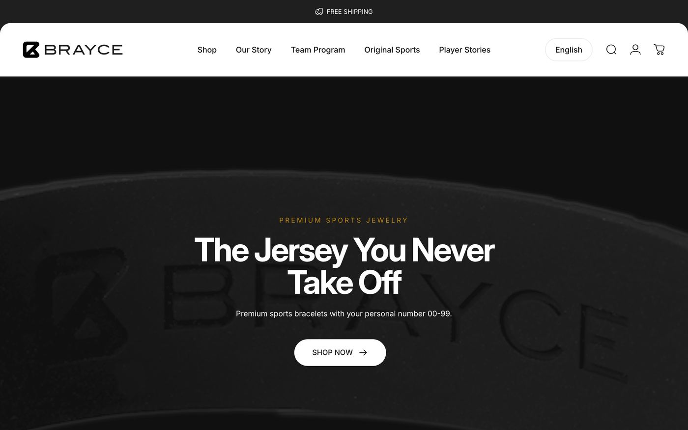 Sports brayce.com homepage screenshot
