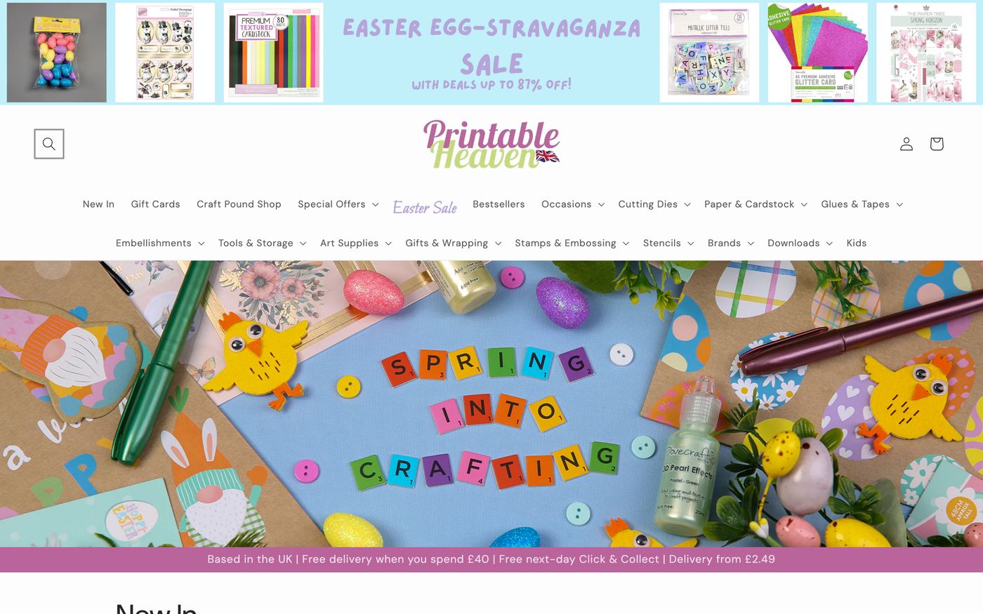 Stamps printableheaven.com homepage screenshot