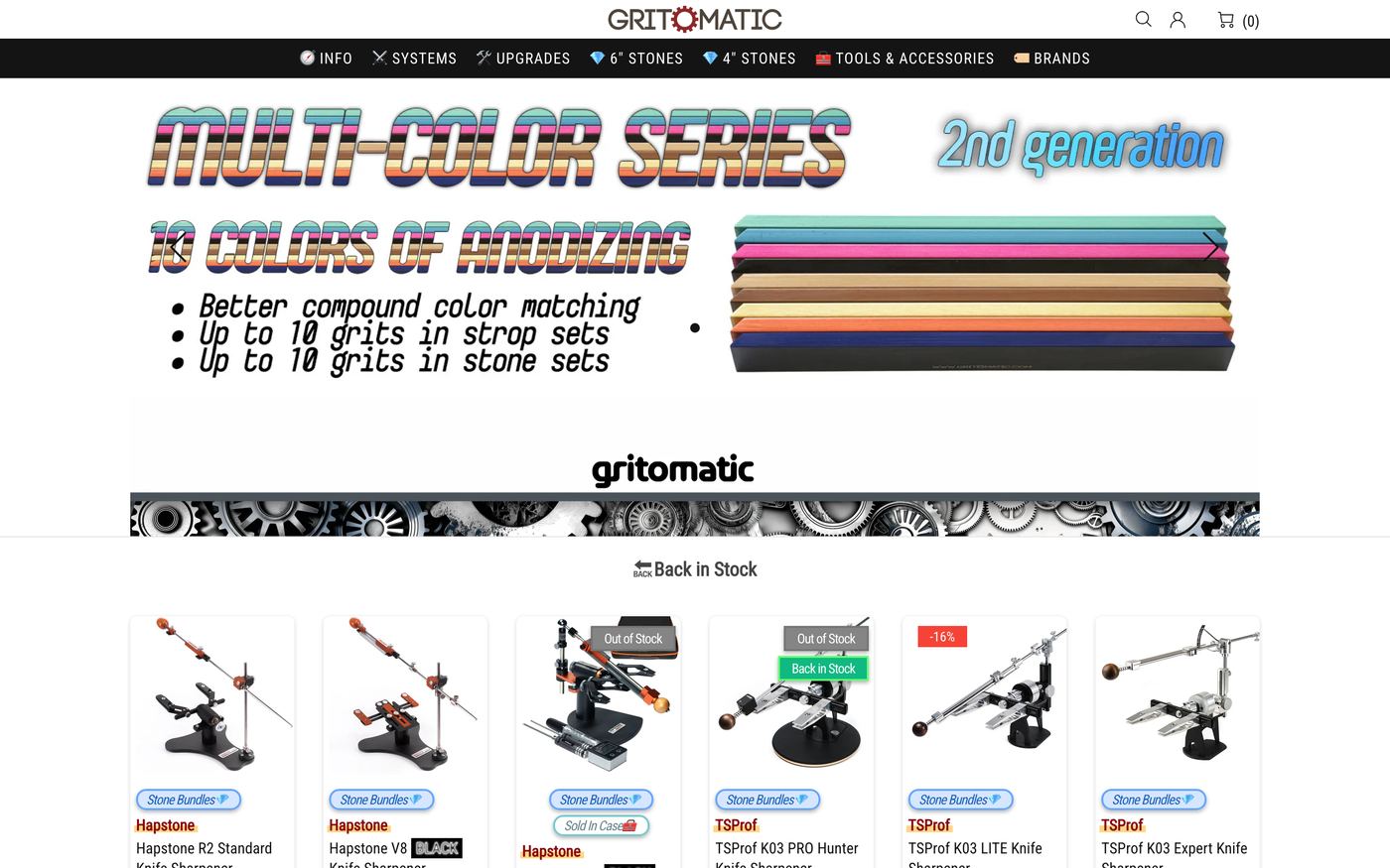 Tools gritomatic.com homepage screenshot