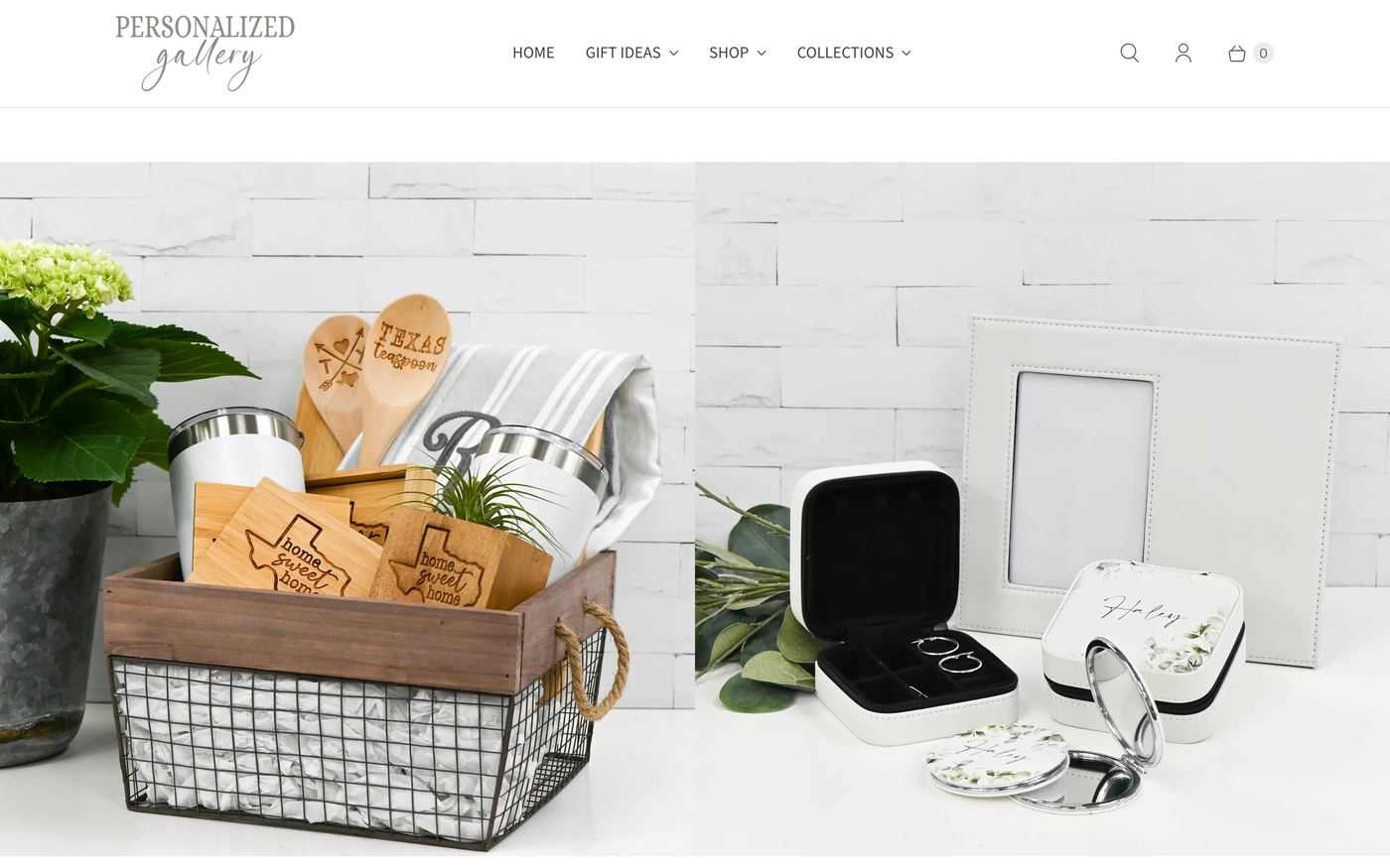 Wood Products personalizedgallery.com homepage screenshot