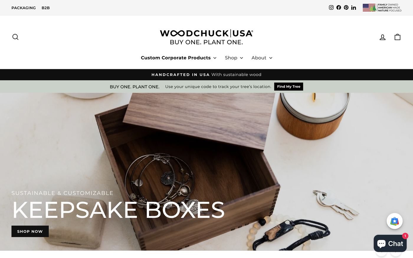 Wood Products woodchuckusa.com homepage screenshot