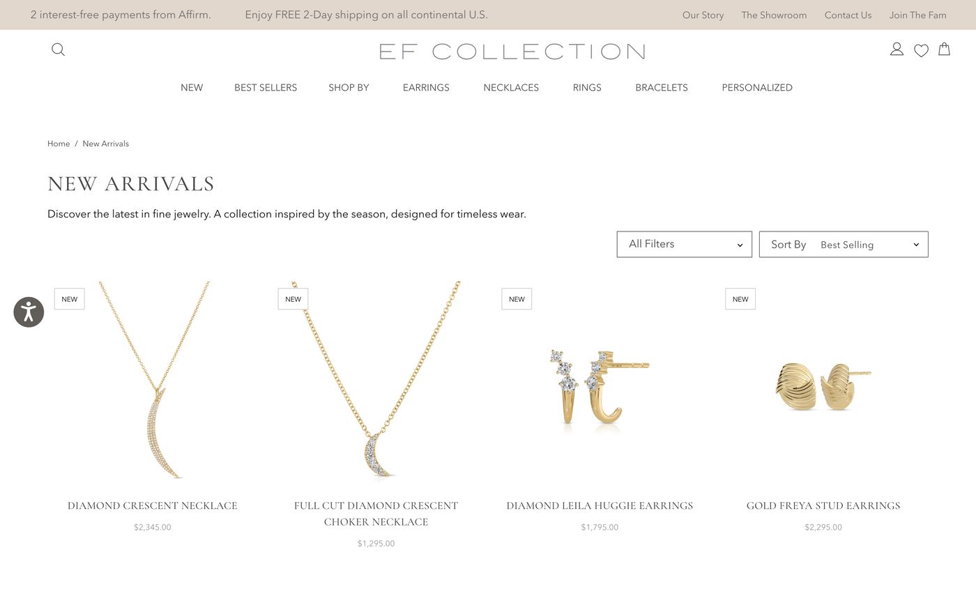 EF Collection diamond earring customizer with gemstone selection and 14k gold settings