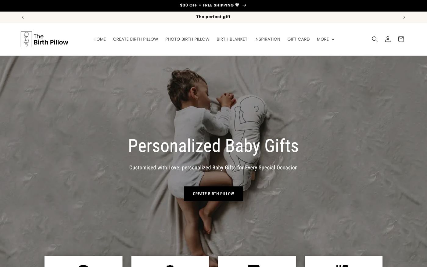 Personalized pillow store interface showing customization options, product previews, and ordering workflow
