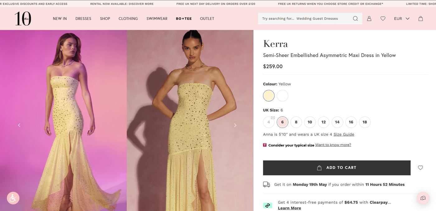 Oh Polly’s product page