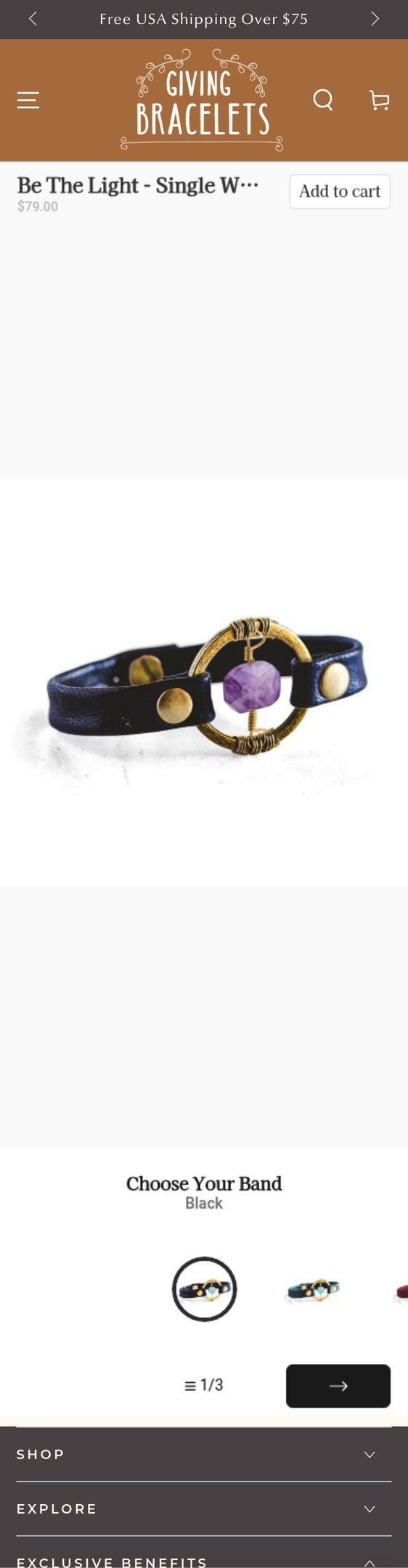 Be The Light - Single Wrap - Design Your Own