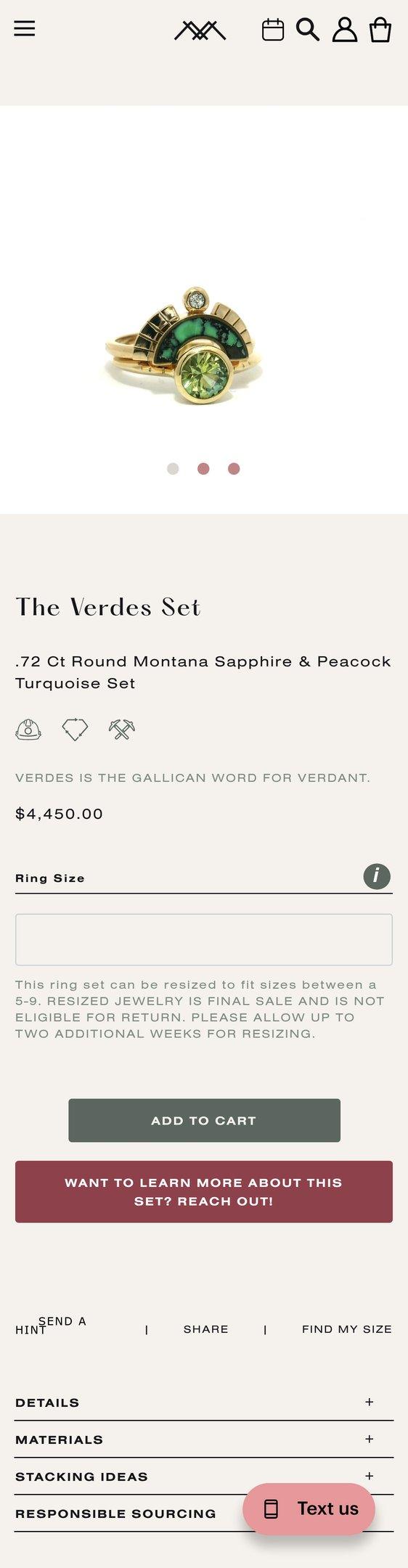Montana Sapphire & Peacock Turquoise Ring Set