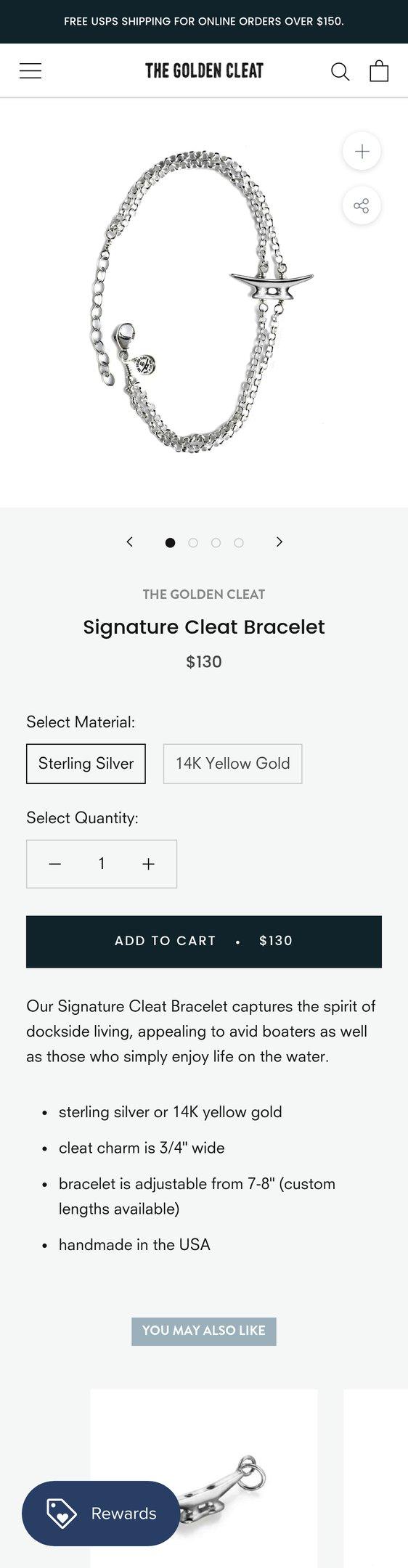 Signature Cleat Bracelet