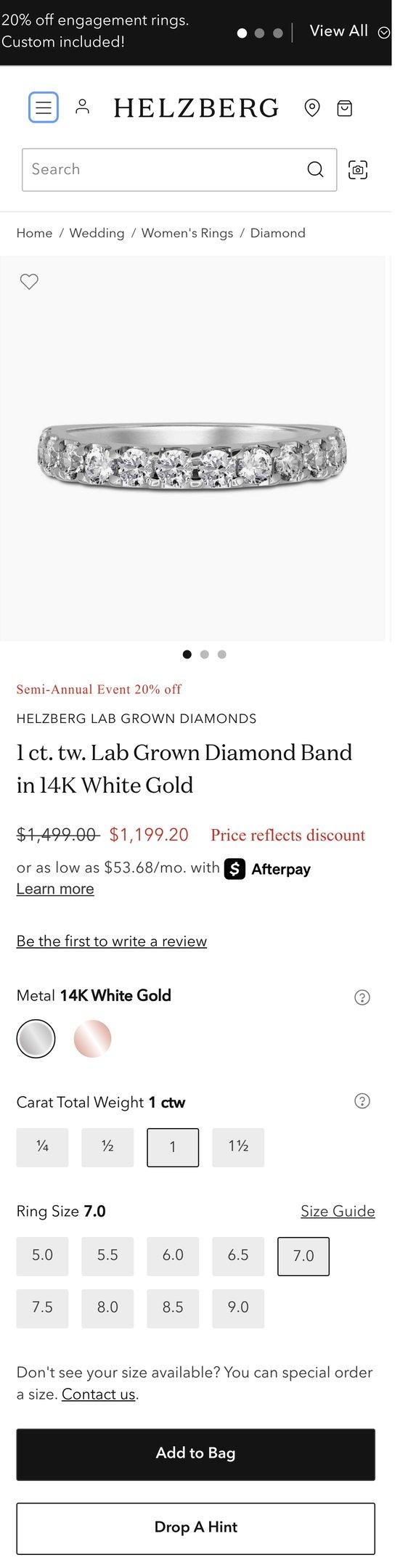 Lab Grown Diamond Band
