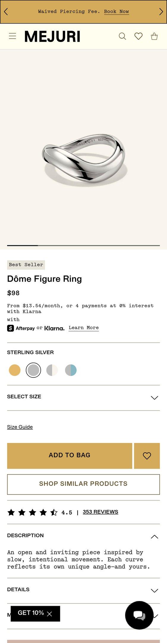 Gold Figure Ring - Jewelry