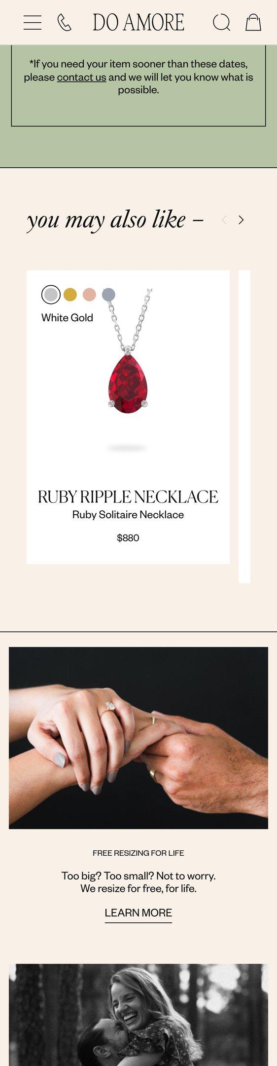 Sapphire Ripple Necklace