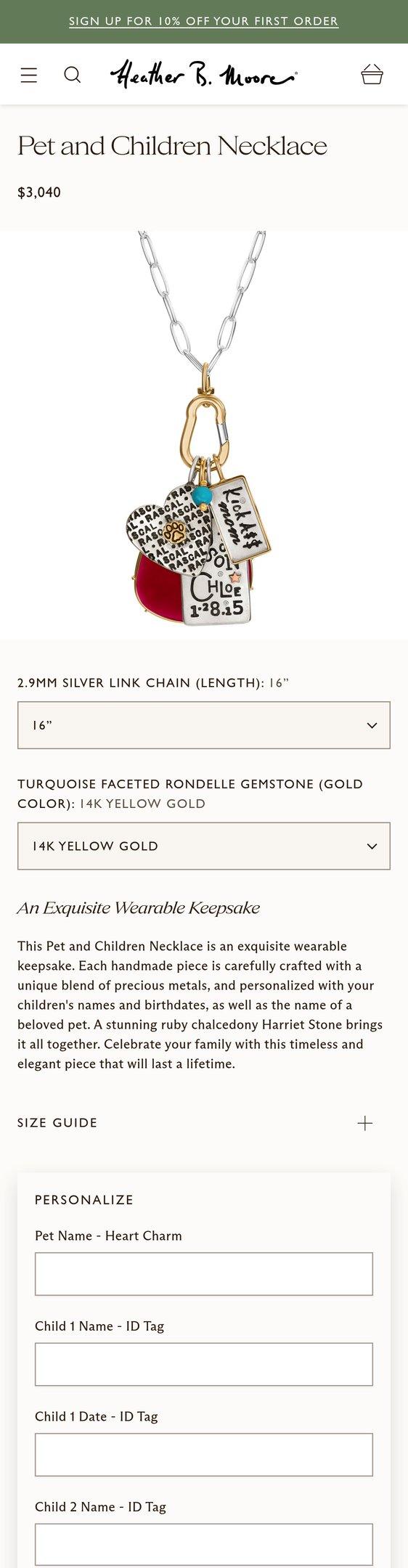 Pet and Children Necklace