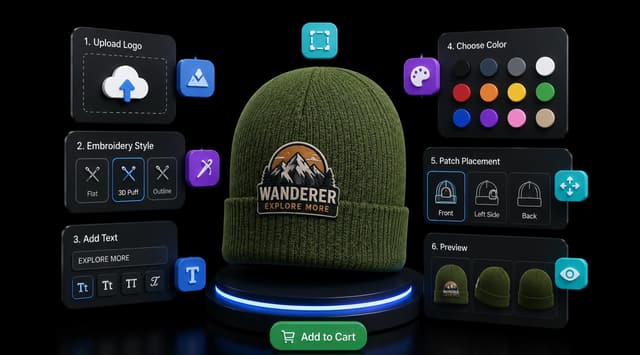 Custom Beanie & Headwear Customization on Shopify