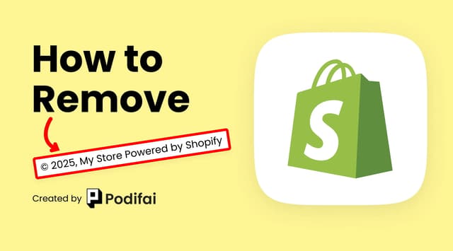Remove 'Powered by Shopify' in 2 Minutes