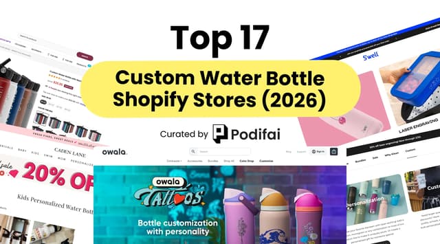 Top 17 Custom Water Bottle Stores Online (With Traffic Data)