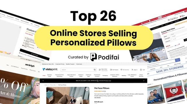 Top 26 Personalized Pillows Stores Online (With Traffic Data)