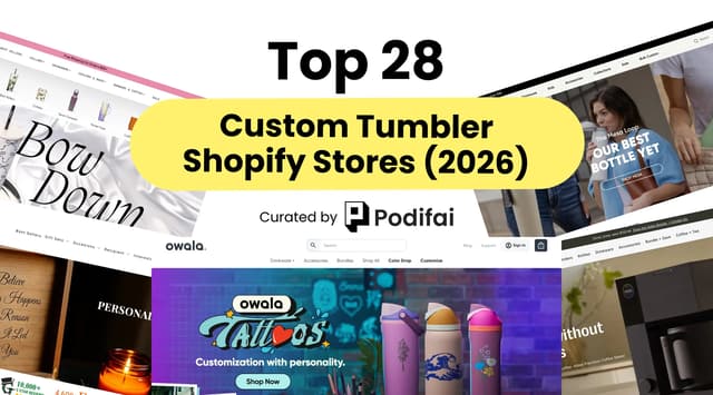 Best Custom Tumbler Wrap Shopify Stores 2026