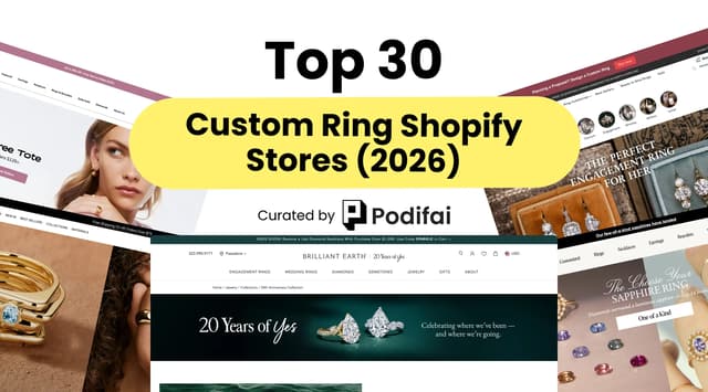 Top 30 Custom Ring Shopify Stores (With Traffic Data)