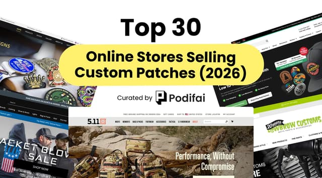 Top 30 Custom Patches Stores Online (With Pricing Data)