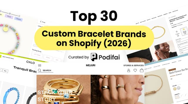 Best Custom Bracelet Shopify Stores 2026