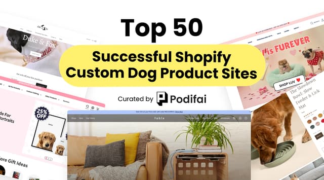 Best Custom Dog Product Shopify Stores 2026