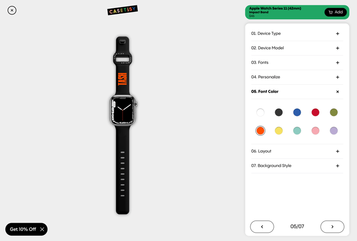 CASETiFY store product customization example — tech accessories with personalized and custom built