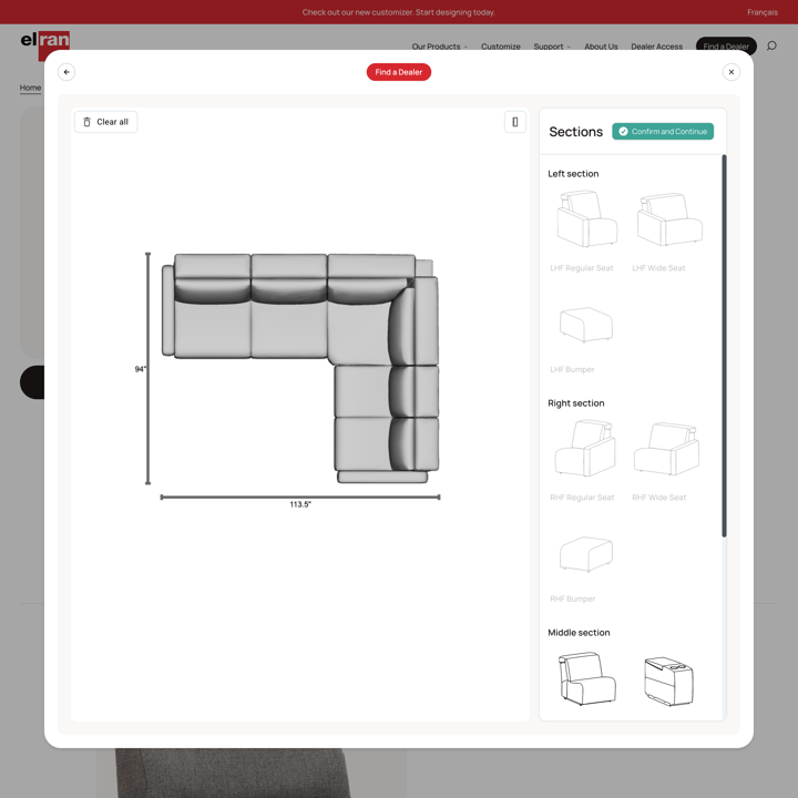 Elran store product customization example — home decor with home decor and furniture