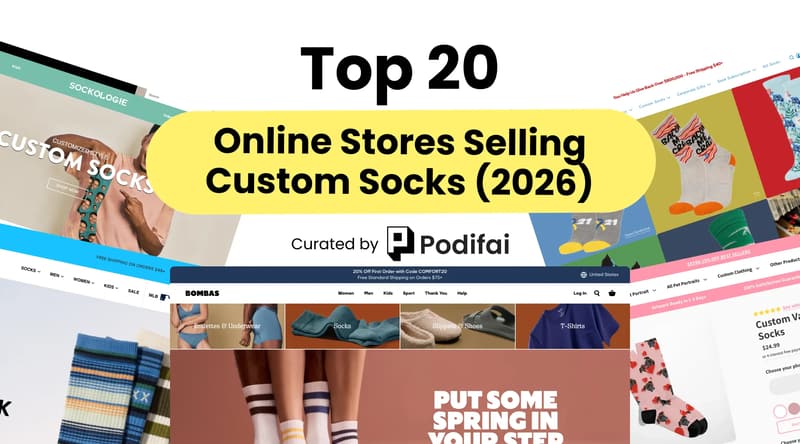 Top 20 Custom Socks Stores Online (With Traffic Data)
